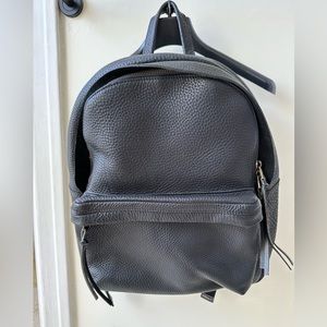Madewell black leather backpack